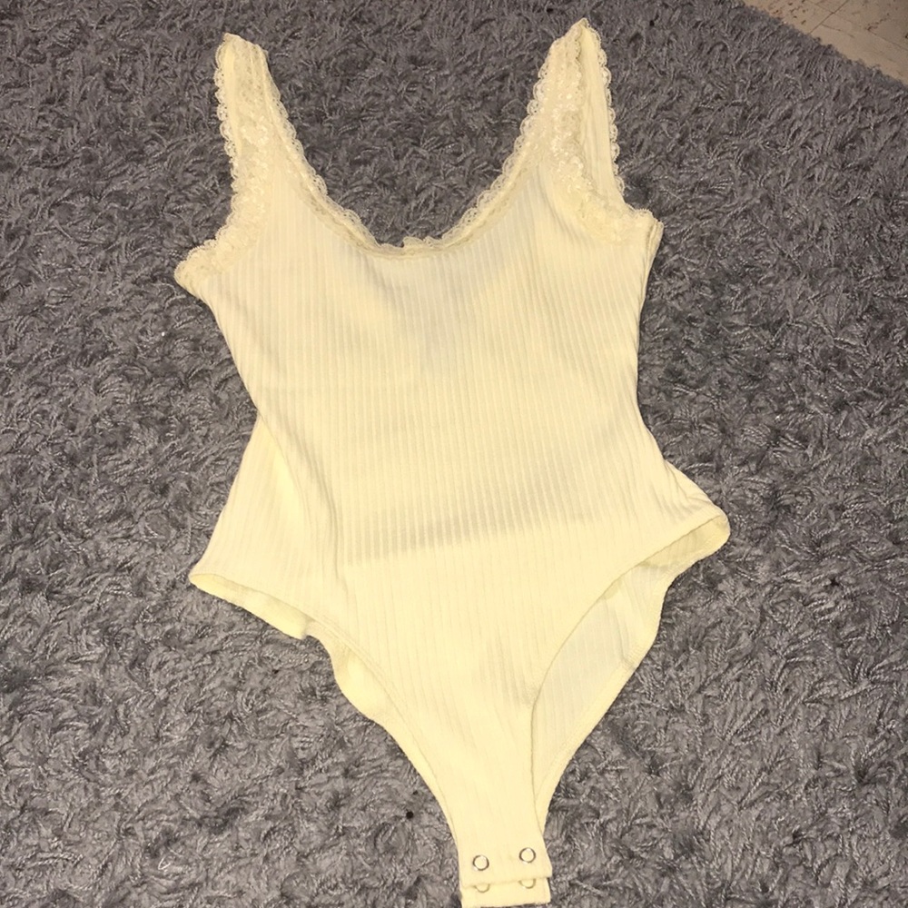 NWOT yellow bodysuit